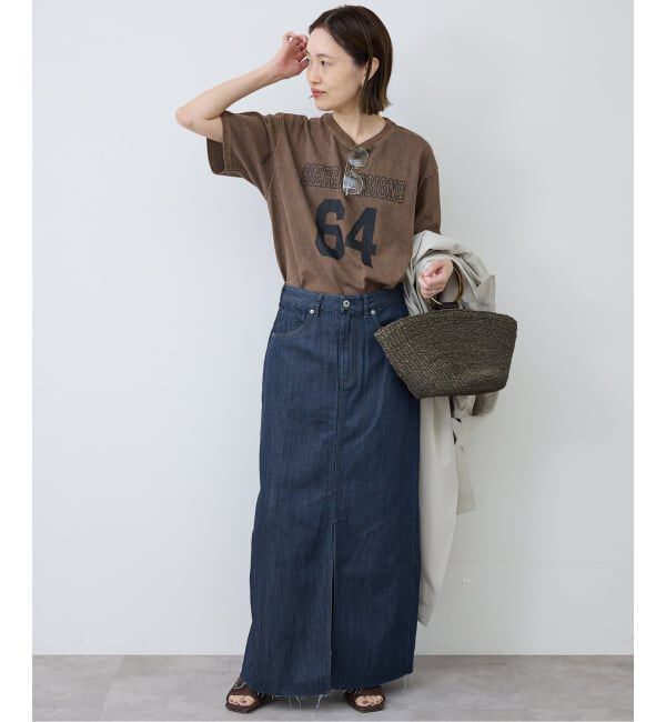 SLOBE IENA「《WEBのみ4サイズ展開》LE DENIM スリットフレアデニムスカート」|スカート|