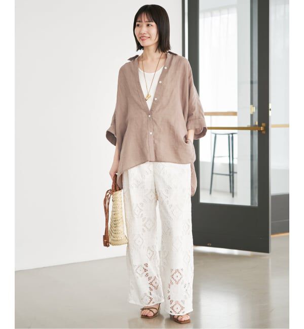 SLOBE IENA「《シリーズあり》リネンコットンBOXシャツ」|シャツ・ブラウス|