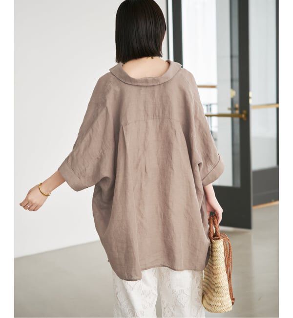 SLOBE IENA「《シリーズあり》リネンコットンBOXシャツ」|シャツ・ブラウス|
