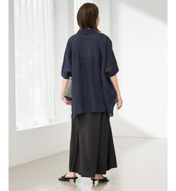 SLOBE IENA「《シリーズあり》リネンコットンBOXシャツ」|シャツ・ブラウス|