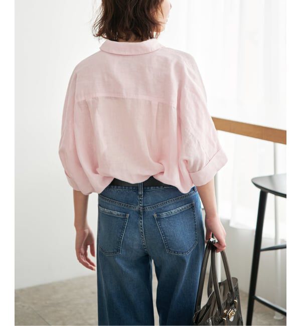 SLOBE IENA「《シリーズあり》リネンコットンBOXシャツ」|シャツ・ブラウス|
