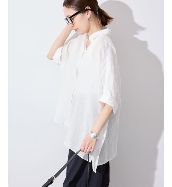 SLOBE IENA「《シリーズあり》リネンコットンBOXシャツ」|シャツ・ブラウス|