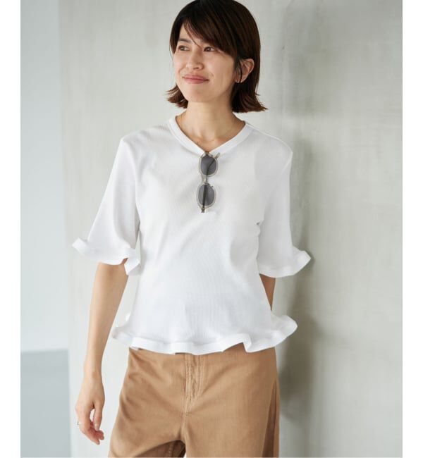 IENA「オーガニックコットン WAVE Tシャツ」|Tシャツ・カットソー|