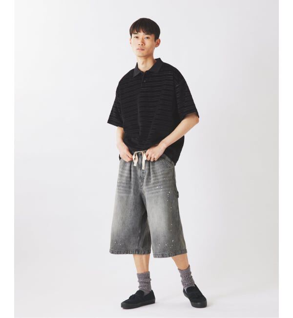 JOURNAL STANDARD relume「ベロア ボーダー ポロシャツ」|ポロシャツ|