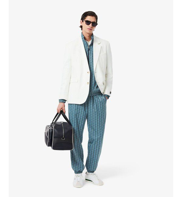 LACOSTE「モノグラムジャカード撥水ナイロンジャケット」|その他|