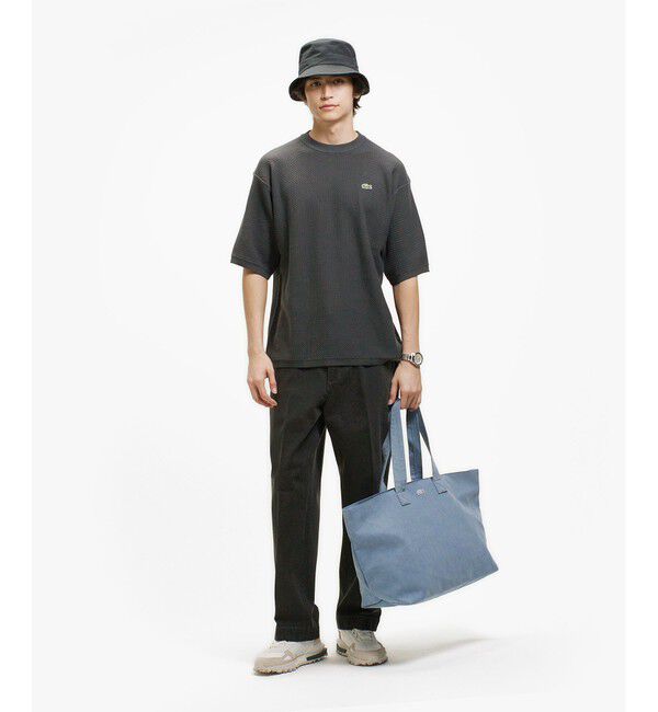 LACOSTE「鹿の子メッシュニットTシャツ」|Tシャツ・カットソー|