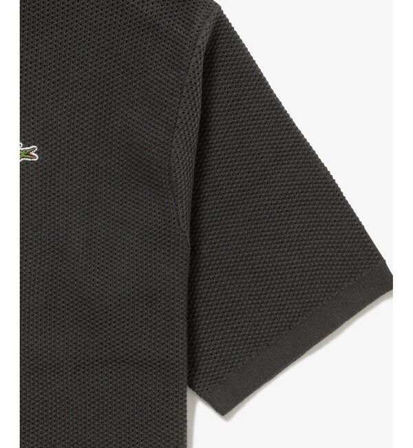 LACOSTE「鹿の子メッシュニットTシャツ」|Tシャツ・カットソー|