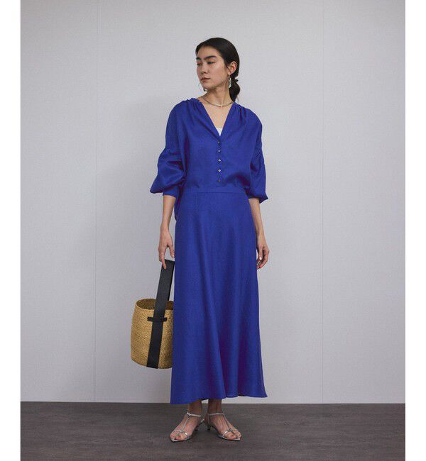 SALON adam et rope'「リネンバイヤススカート［GENTLE LINEN］」|スカート|