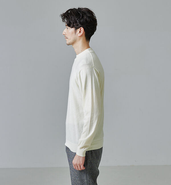 ABAHOUSE「【シルクの様な光沢】カシミヤ　モックネック　ニット」|ニット・セーター|