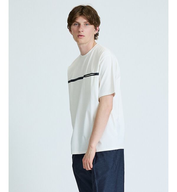ABAHOUSE「ストレッチポンチ フロントデザイン ポケットTシャツ【予約】」|Tシャツ・カットソー|