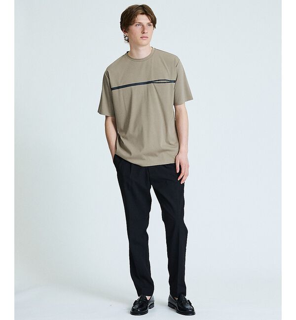 ABAHOUSE「ストレッチポンチ フロントデザイン ポケットTシャツ【予約】」|Tシャツ・カットソー|
