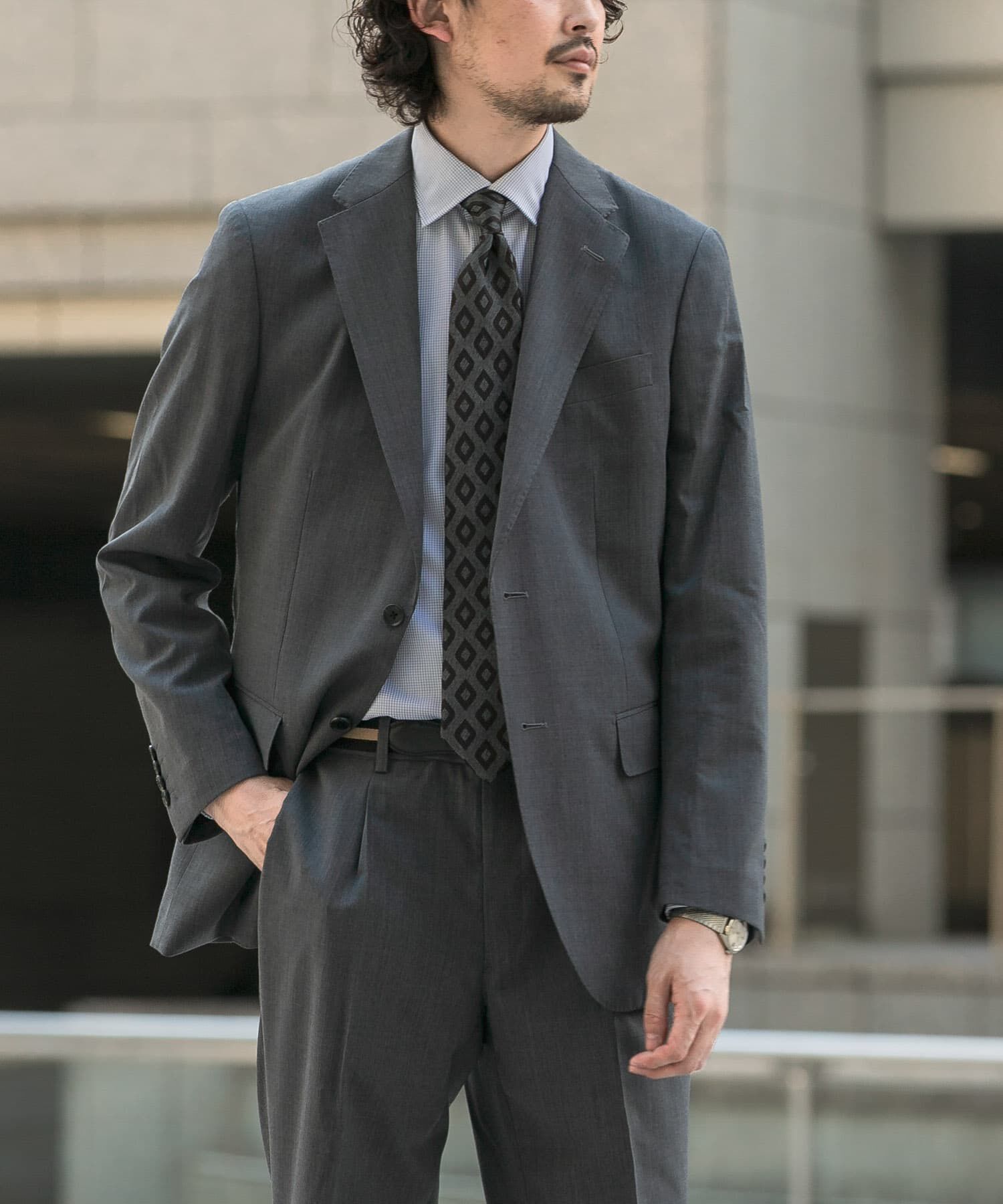 URBAN RESEARCH DOORS「LIFE STYLE TAILOR　ウォッシャブルストレッチジャケット」|その他|グレー