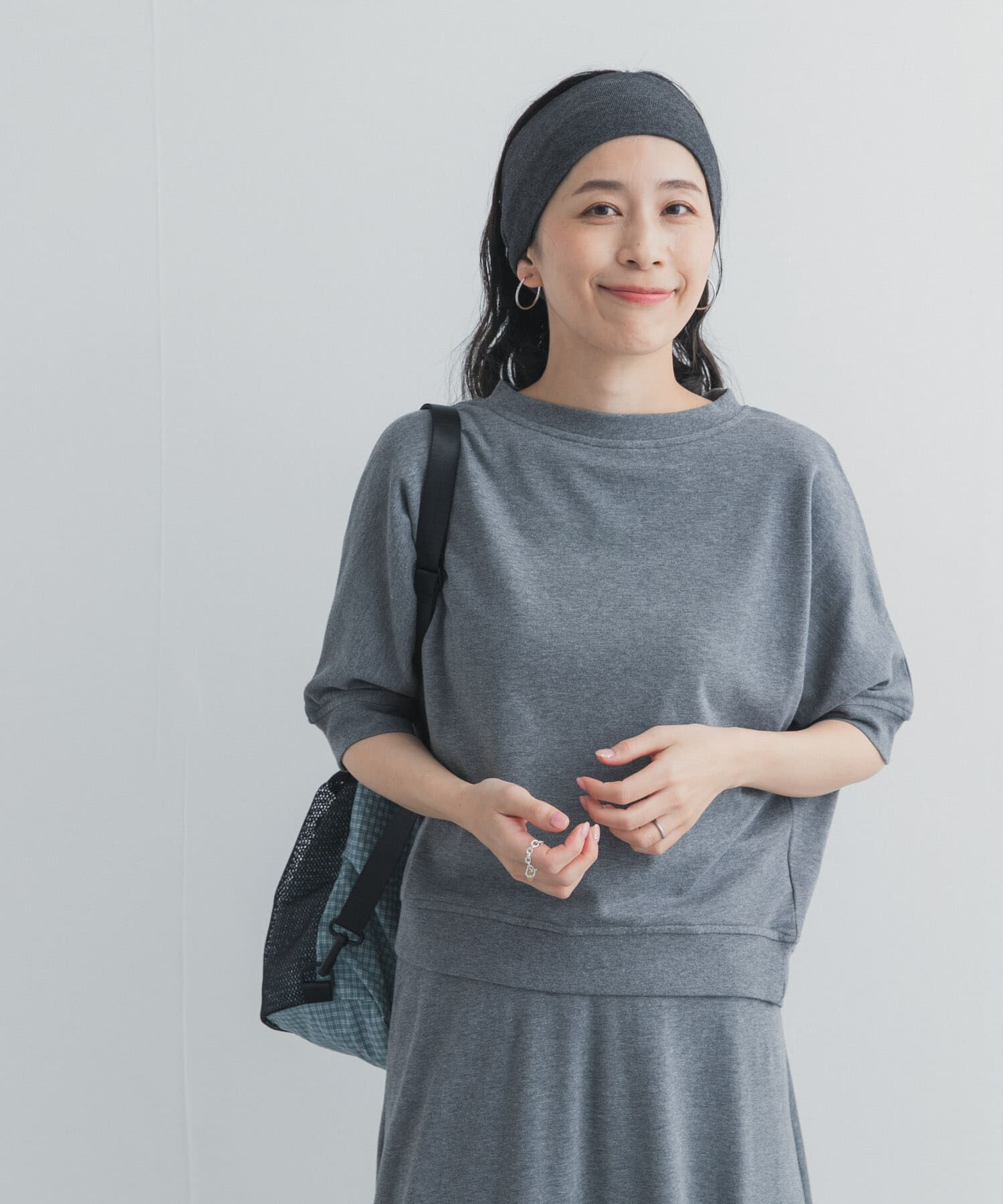 URBAN RESEARCH DOORS「モダールコットン裏毛ドルマンプルオーバー」|Tシャツ・カットソー|