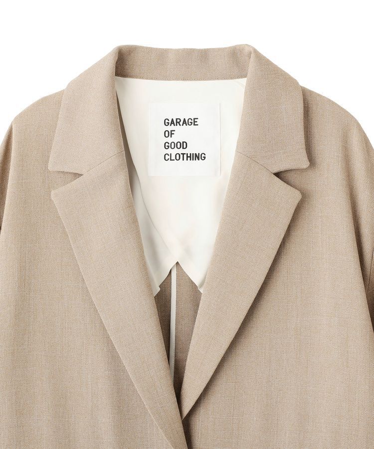 GARAGE OF GOOD CLOTHING「【日本製】無地オーバーサイズシングル前ジャケット」|テーラードジャケット|