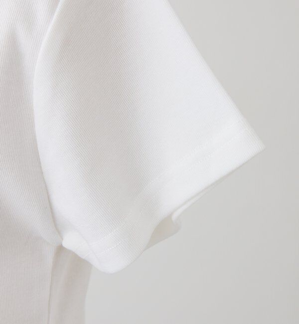  「ビジュー付きロゴ刺繍Tee」|プルオーバー|