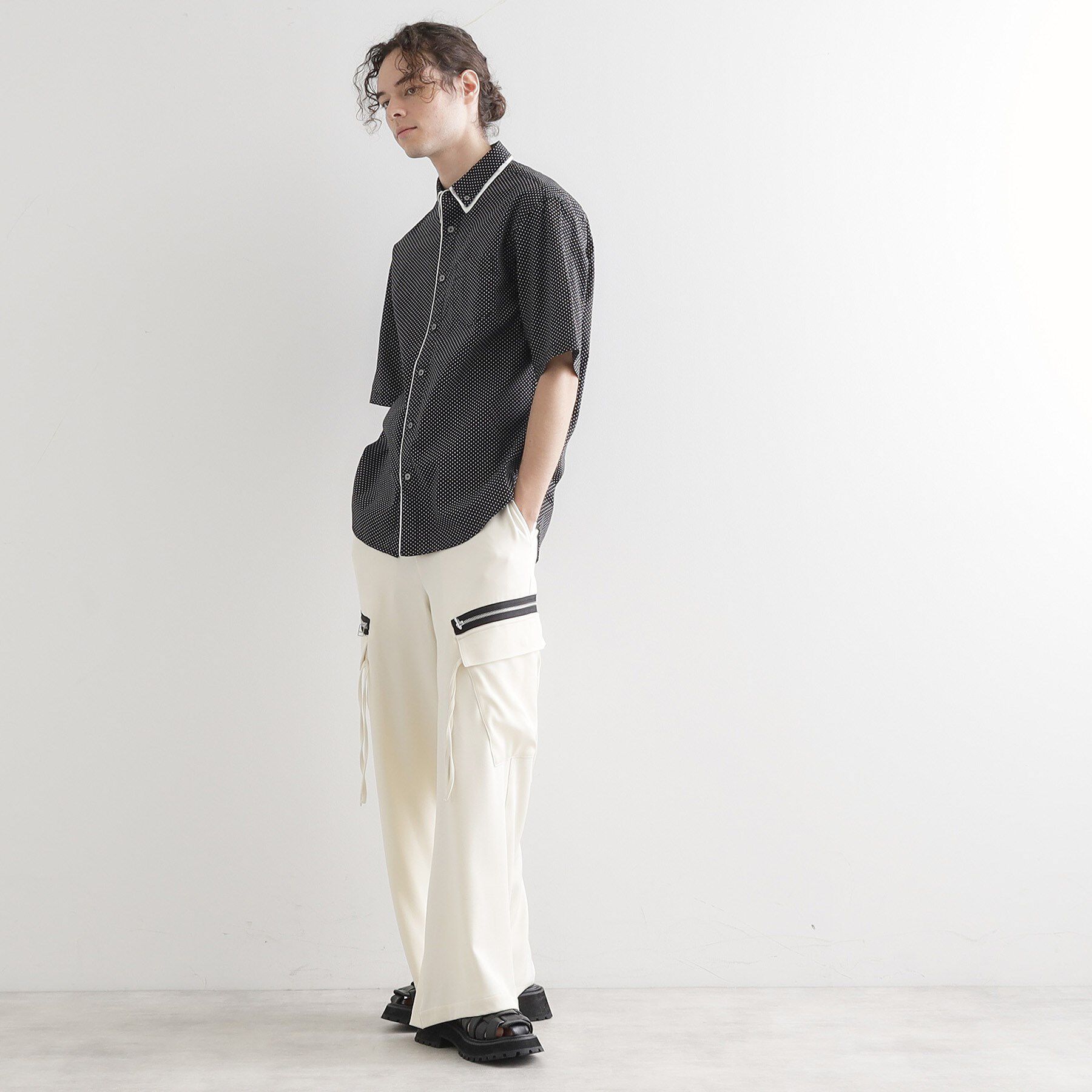 tk.TAKEO KIKUCHI「2枚衿ドット柄シャツ」|シャツ・ブラウス|