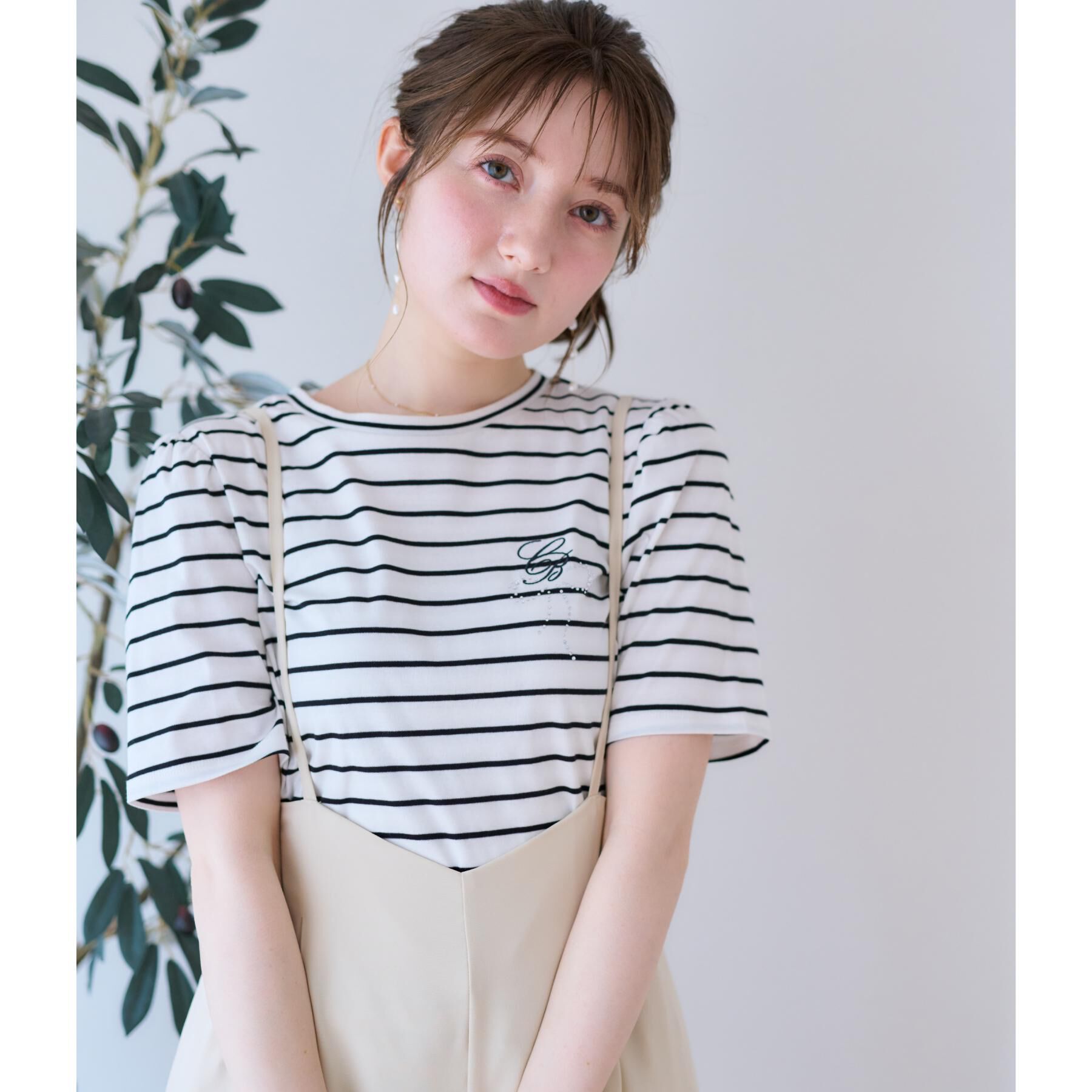 Couture broach「【接触冷感・UV・マシンウォッシャブル】60CBロゴT」|Tシャツ・カットソー|ブラック(319)
