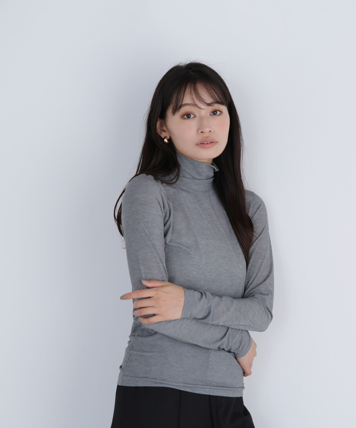  「シアーカットソーシリーズ ハイネック」|Tシャツ・カットソー|