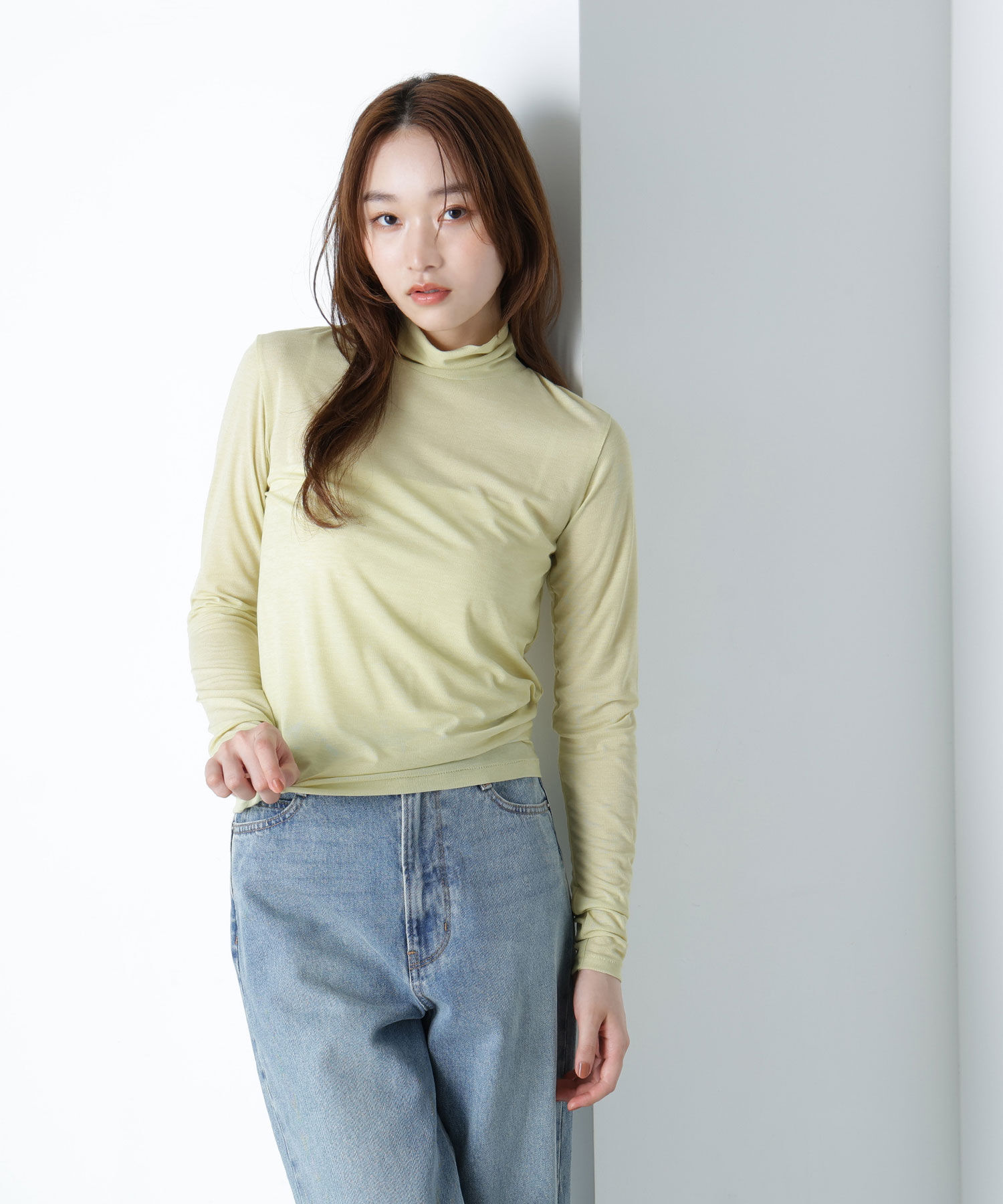  「シアーカットソーシリーズ ハイネック」|Tシャツ・カットソー|