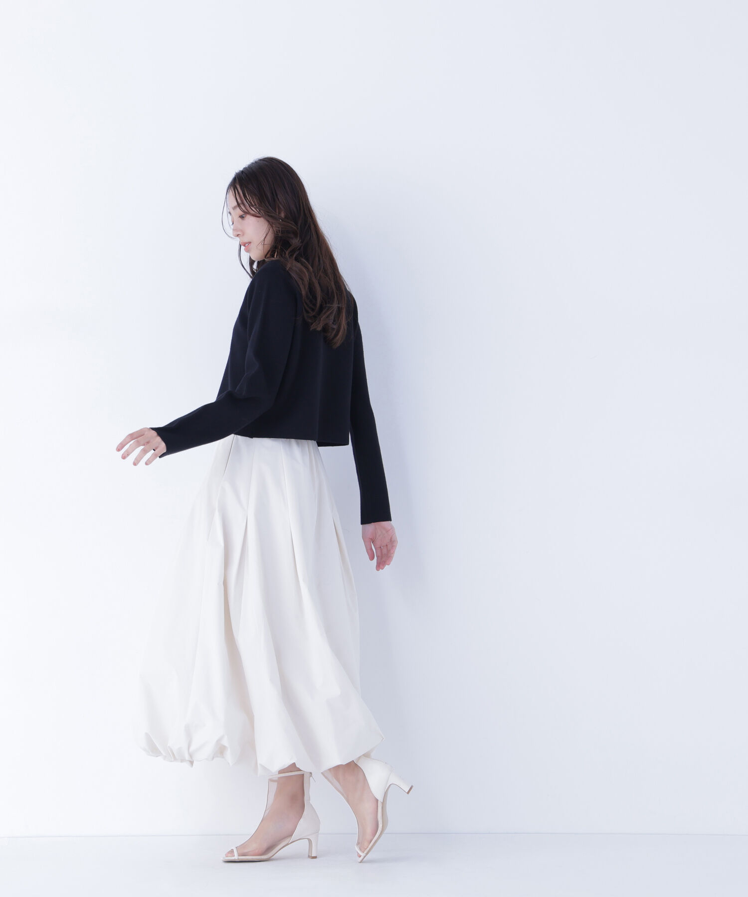  「ハートボタンニットジャケット」|ニット・セーター|