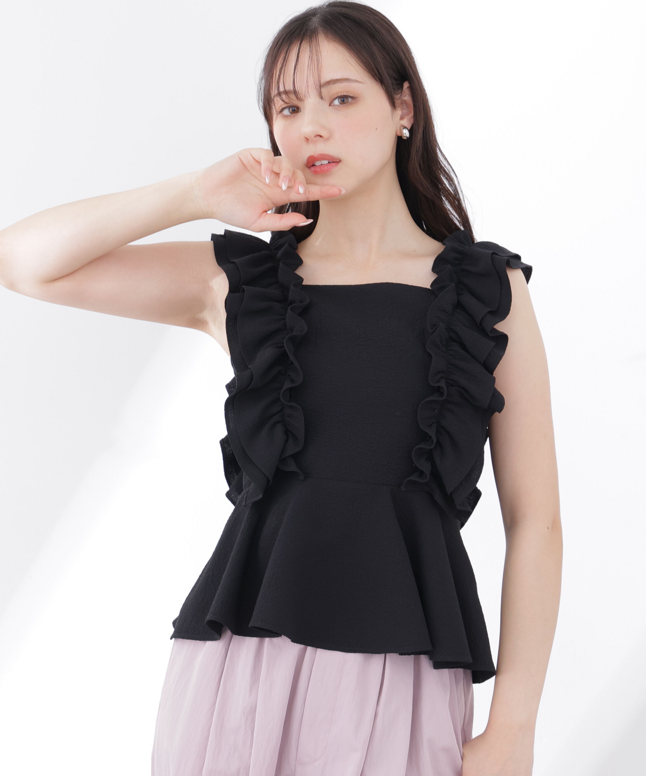 PROPORTION BODY DRESSING「フリルブラウス　26SS」|シャツ・ブラウス|