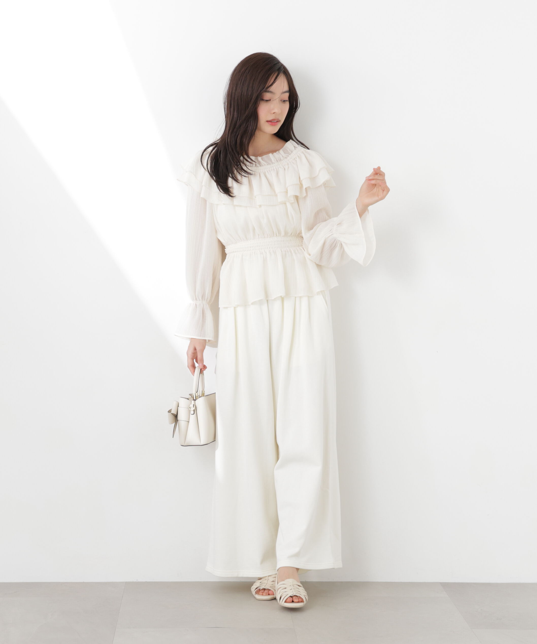 PROPORTION BODY DRESSING「<ｳｫｯｼｬﾌﾞﾙ>《EDIT COLOGNE》ｵﾌｼｮﾙｼｱｰｼｬｰﾘﾝｸﾞﾌﾞﾗ  」|シャツ・ブラウス|