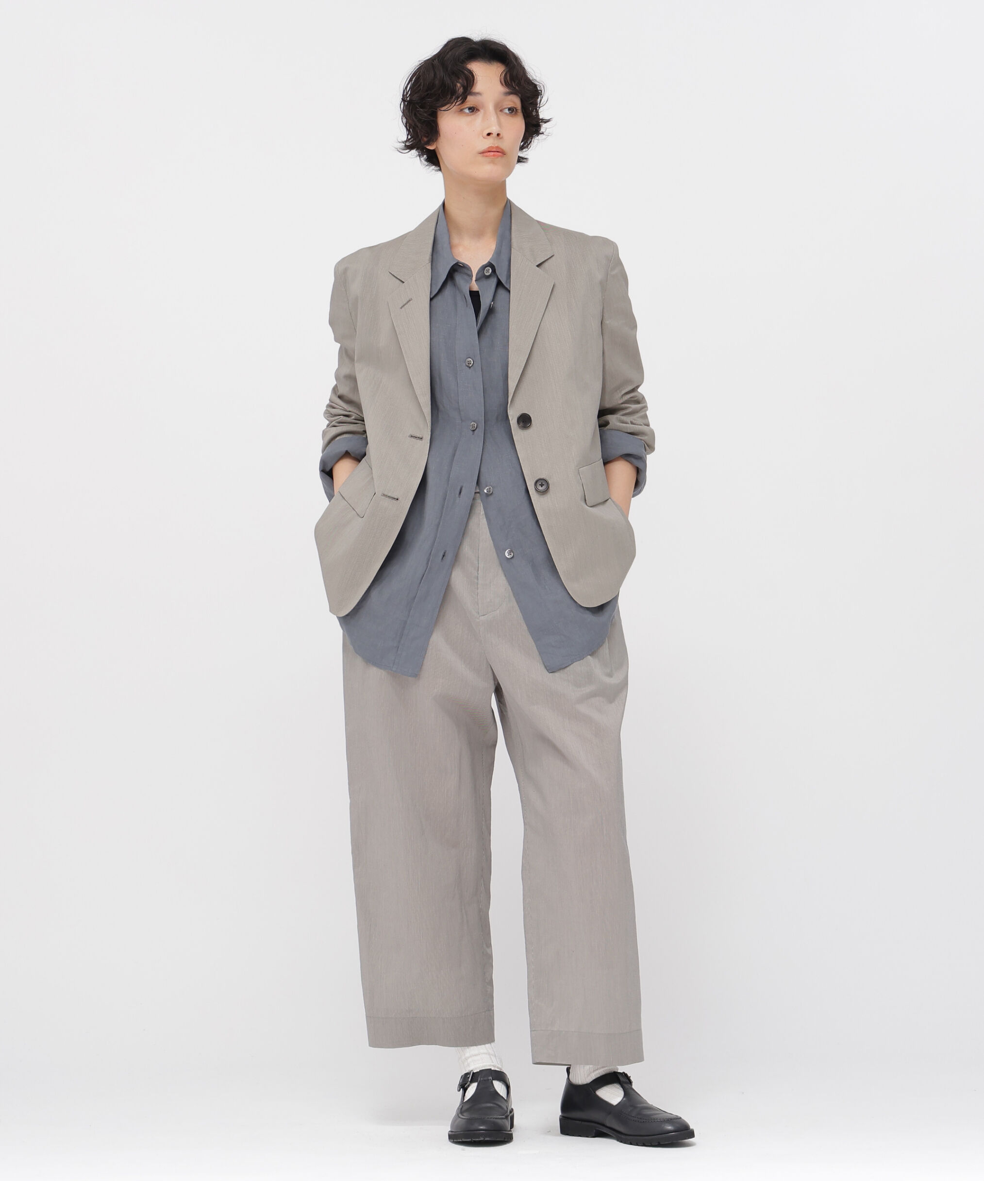  「FINE STRIPE COTTON SILK JACKET」|その他|