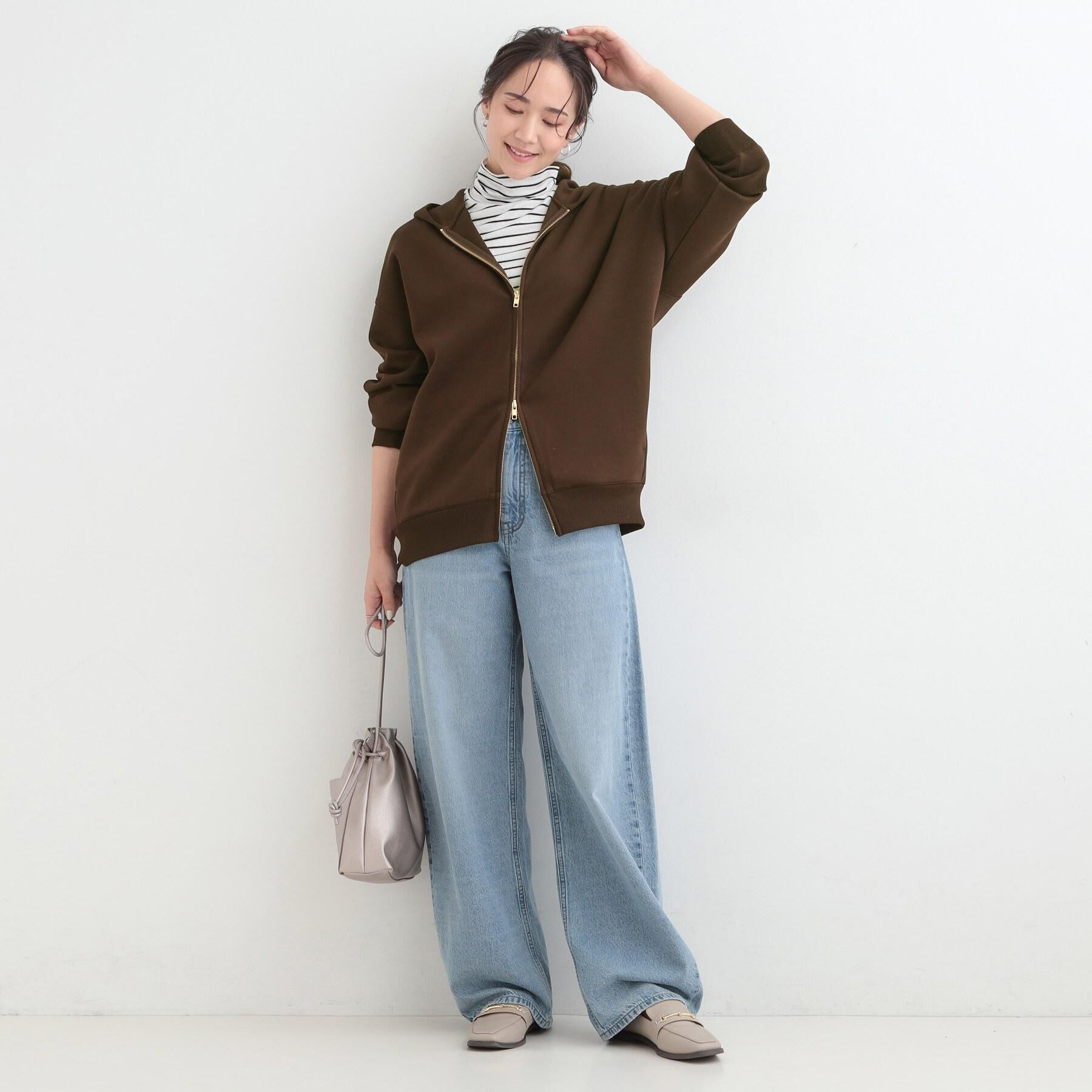 SHOO･LA･RUE「【SHOO・LA・RUE DENIM/高レビュー】ゆるっと決まる こなれカーブデニムパンツ」|デニム|