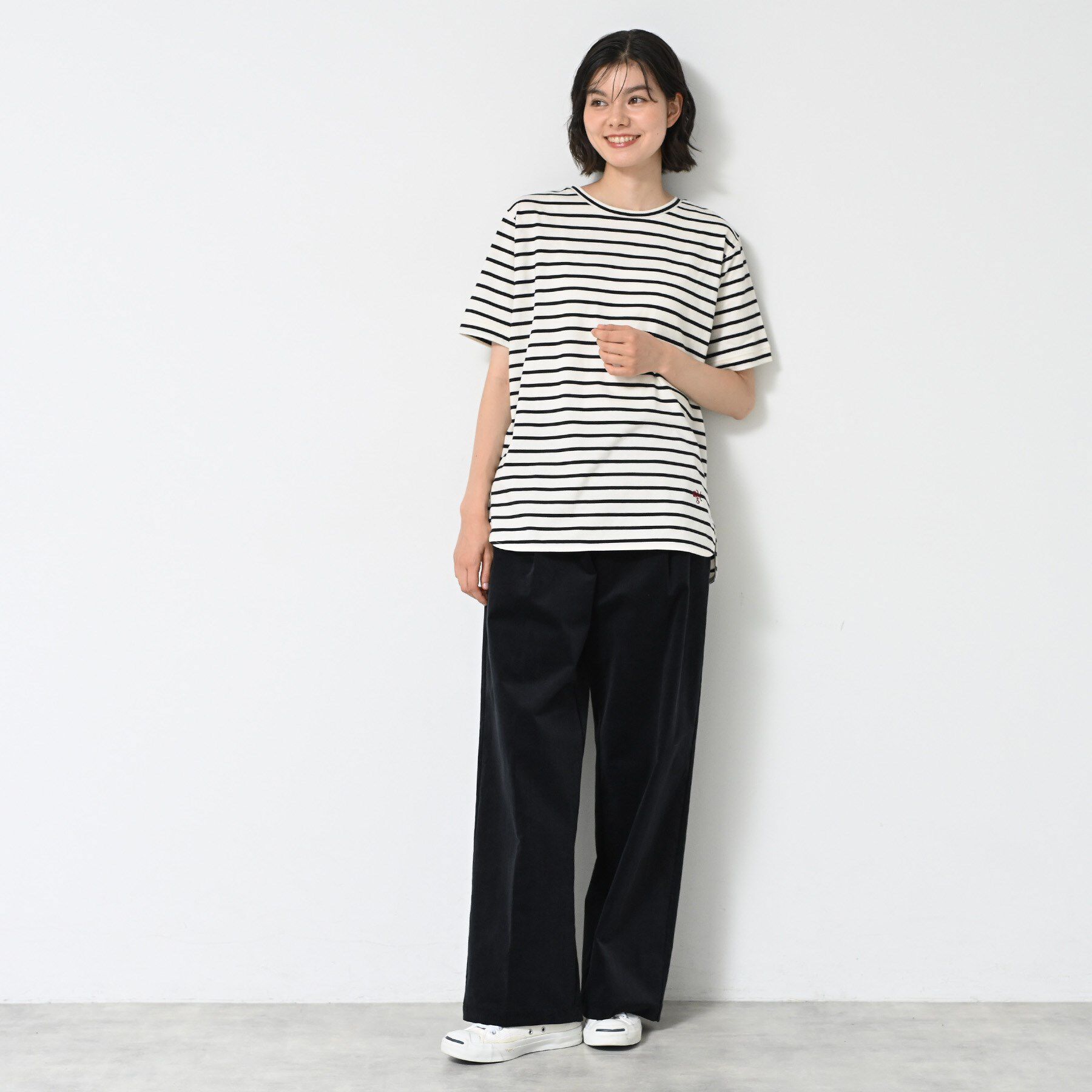 Dessin「【洗える】シャツテール半袖Tシャツ」|Tシャツ・カットソー|