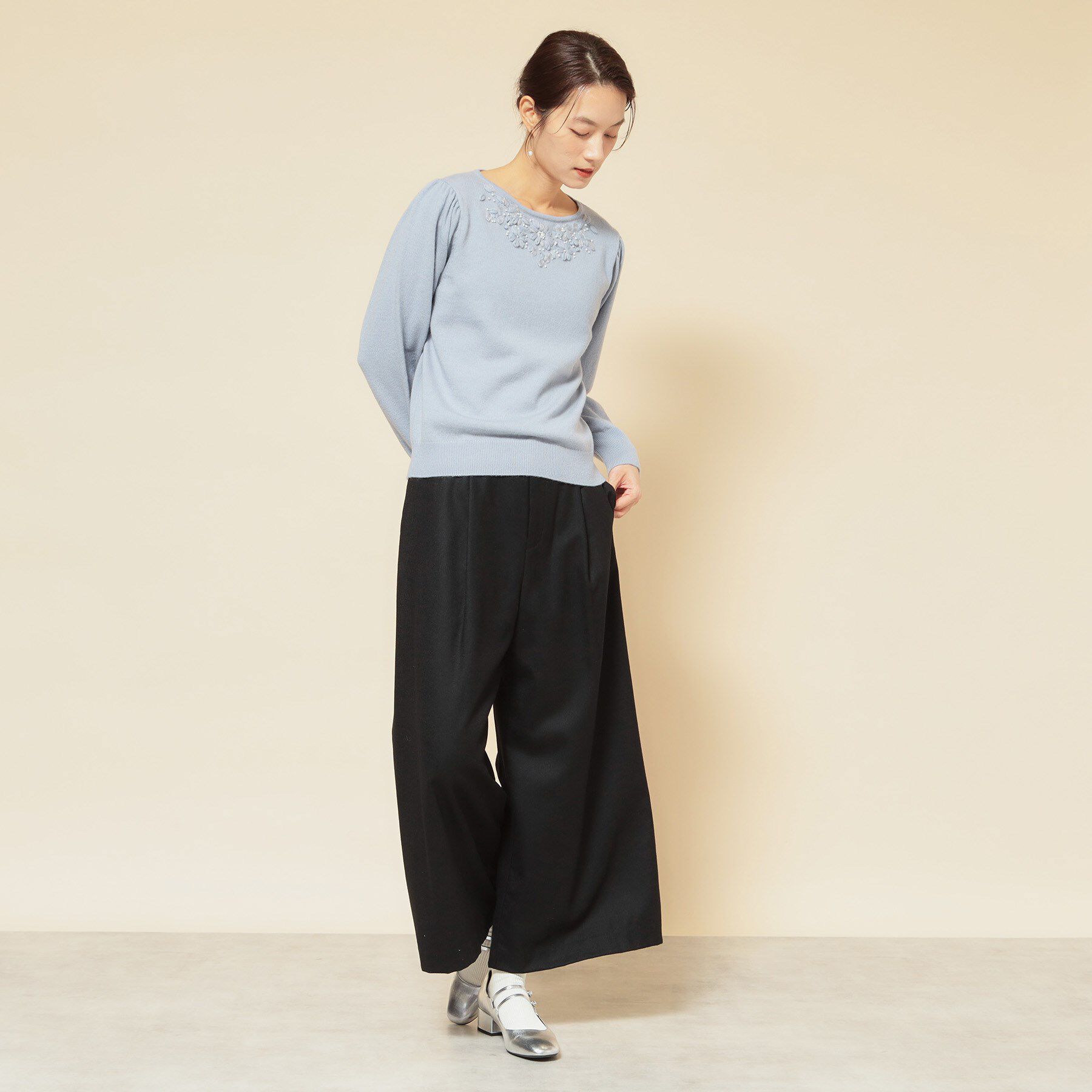 SunaUna「【COLLECTION LINE】ベルト付ガウチョパンツ」|その他|