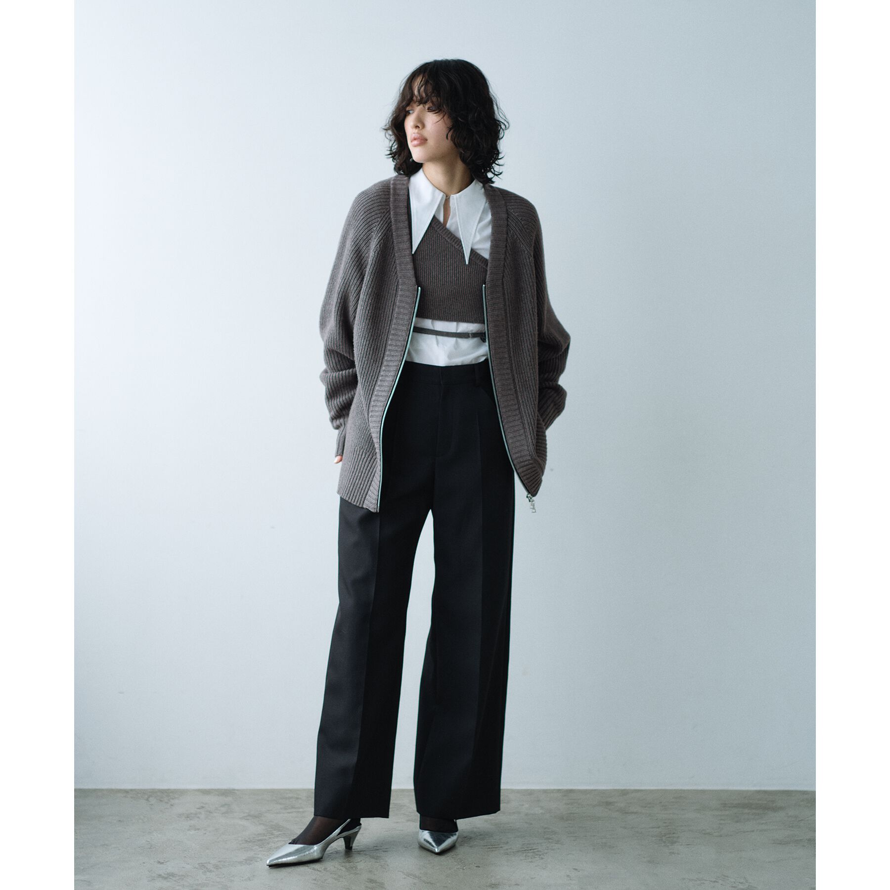 CODE A「asymmetry knit vest」|ニット・セーター|