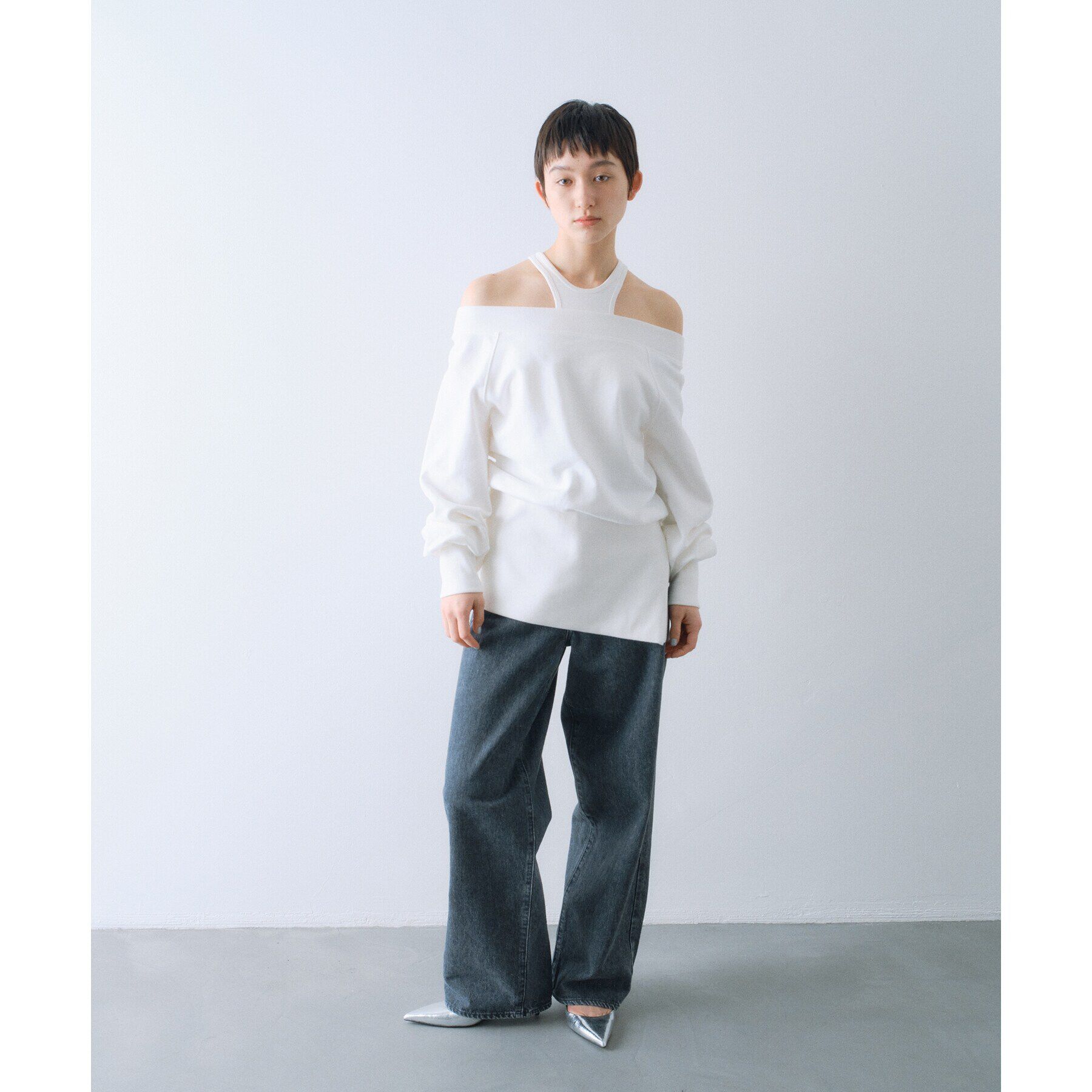 CODE A「【Re】design cut tank」|キャミソール|