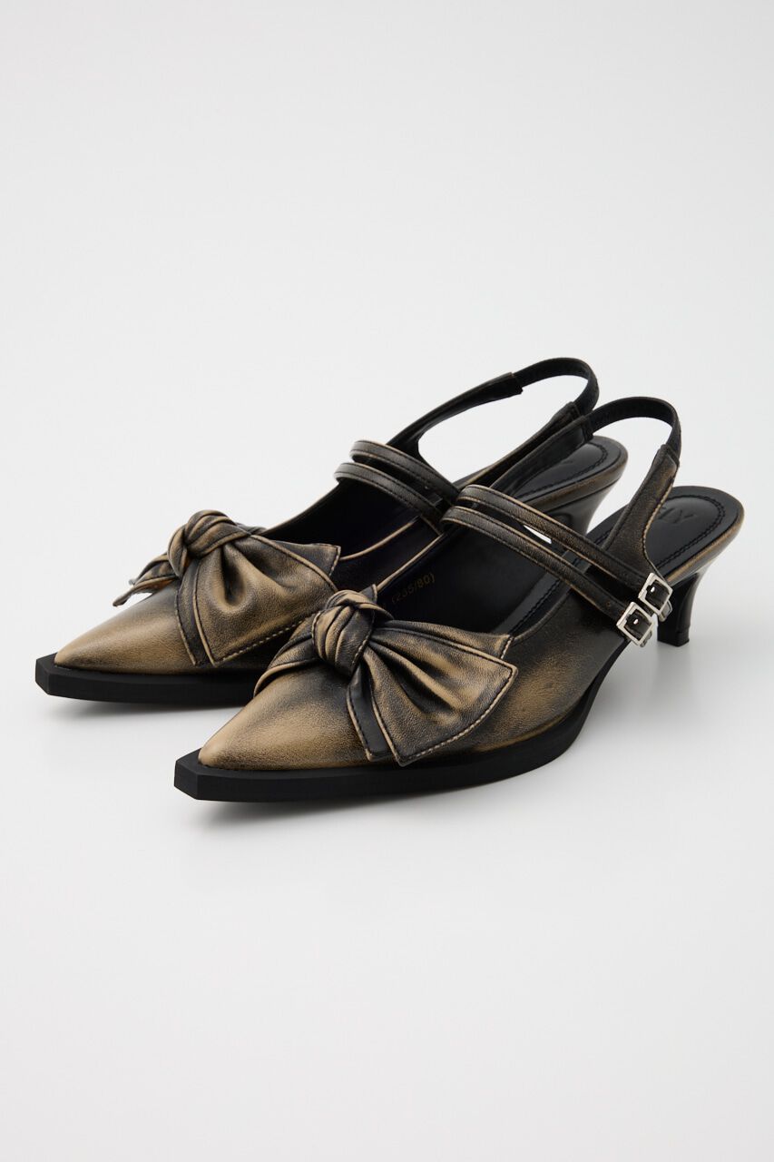 SLY「RIBBON DESIGN POINTED サンダル」|サンダル|