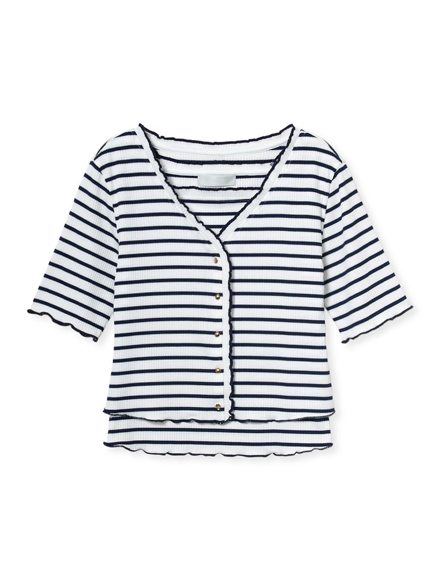 CELFORD「【洗える】フリルデザインカットアンサンブル」|Tシャツ・カットソー|BORDER
