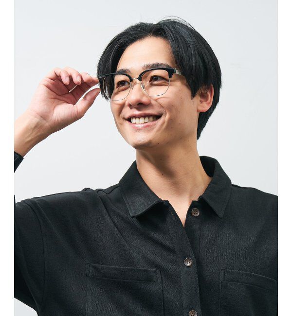  「ウエリントン型メガネ｜読書 レディース 女性用 大人可愛い 大理石｜Zoff｜CHIC レンズ交換券付」|メガネ|