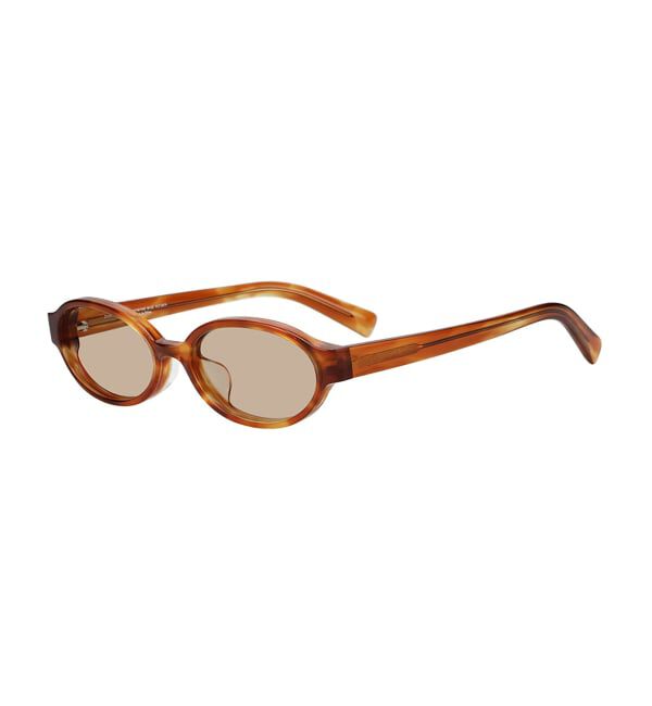  「SUNCUTGlasses/UV100%CUT オーバル型 サングラス | カラーレンズ 太縁フレーム  紫外線対策 UVカット」|サングラス|