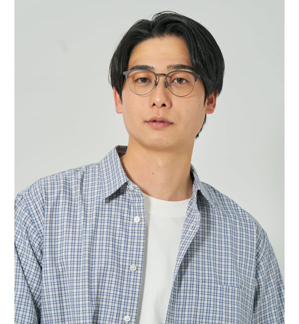  「ボストン型 メガネ | チタン 高級感  度あり 度なし メンズTITANIUM (ビジネス) レンズ交換券付」|メガネ|