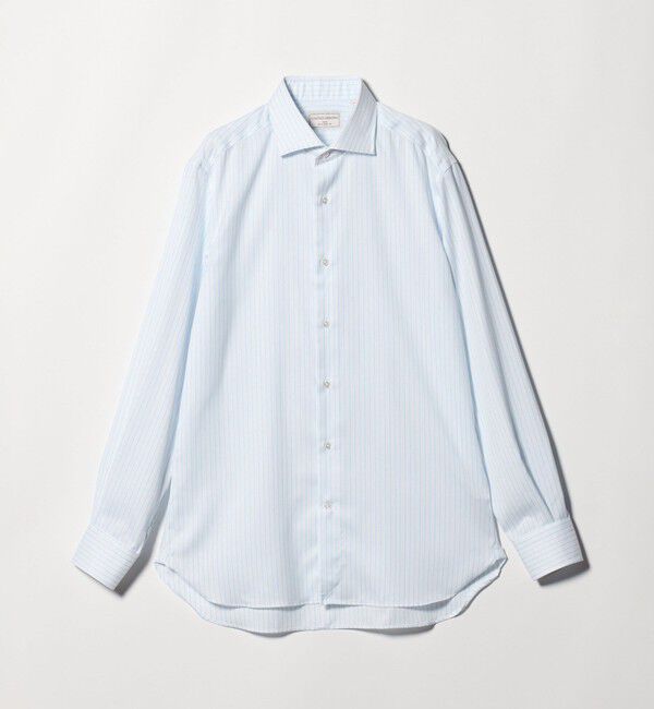 UNITED ARROWS「イージーケア AG パナマ ストライプ ワイドスプレッドカラー シャツ 抗菌防臭 通気性」|シャツ・ブラウス|
