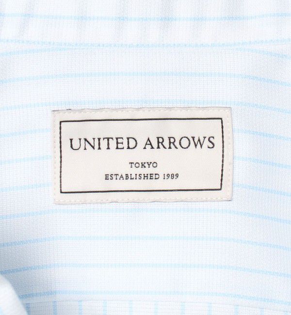 UNITED ARROWS「イージーケア AG パナマ ストライプ ワイドスプレッドカラー シャツ 抗菌防臭 通気性」|シャツ・ブラウス|