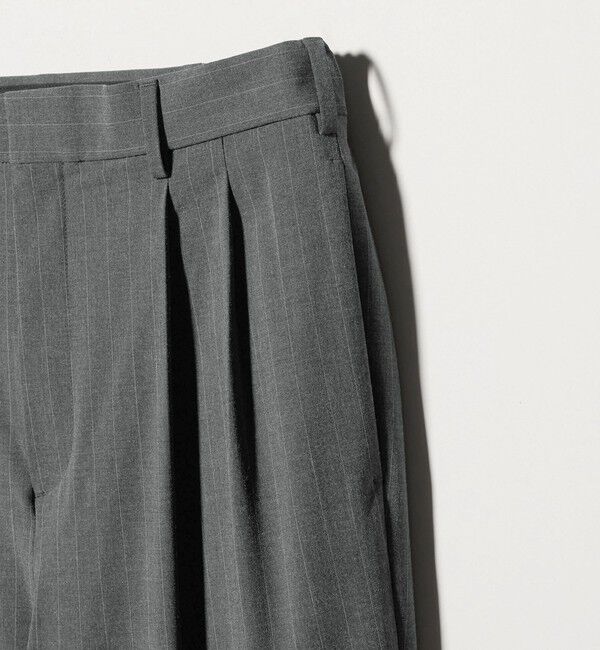 BEAUTY&YOUTH UNITED ARROWS「ピンストライプ バギー スラックス NO.9 ストレッチ」|チノ|
