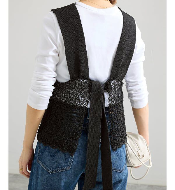 IENA「《追加》enrica/エンリカ レースガラKNIT ニット KNIT 225」|ニット・セーター|