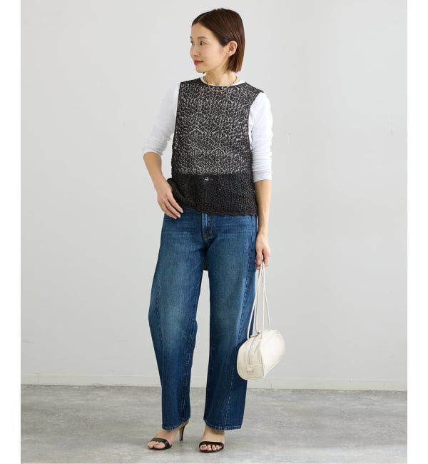 IENA「《追加》enrica/エンリカ レースガラKNIT ニット KNIT 225」|ニット・セーター|