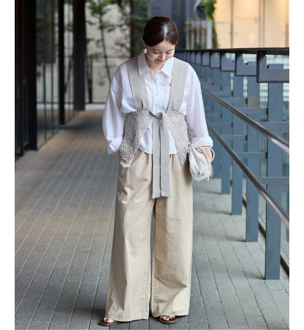 IENA「《追加》enrica/エンリカ レースガラKNIT ニット KNIT 225」|ニット・セーター|