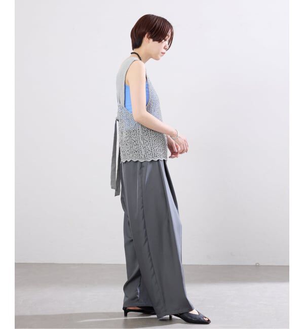 IENA「《追加》enrica/エンリカ レースガラKNIT ニット KNIT 225」|ニット・セーター|