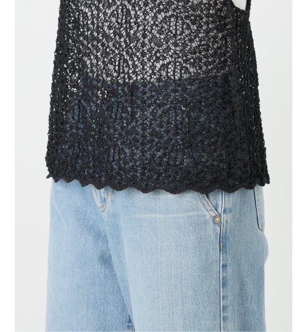 IENA「《追加》enrica/エンリカ レースガラKNIT ニット KNIT 225」|ニット・セーター|