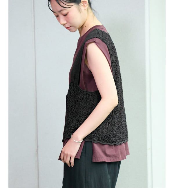 IENA「《追加》enrica/エンリカ レースガラKNIT ニット KNIT 225」|ニット・セーター|