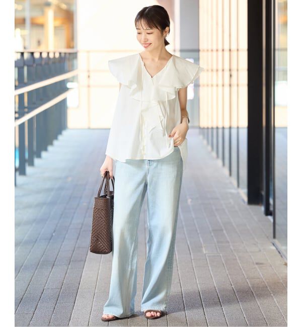 London traditional for IENA slobe ダッフル コットンラッフルブラウス（SLOBE IENA）｜ルミネのファッション通販
