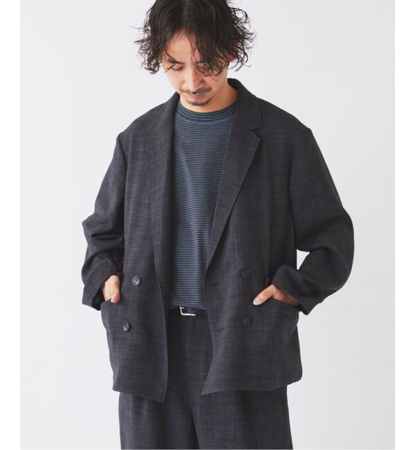 JOURNAL STANDARD relume「テックキャンバス  ダブルプレスト ジャケット(セットアップ対応可能)」|テーラードジャケット|