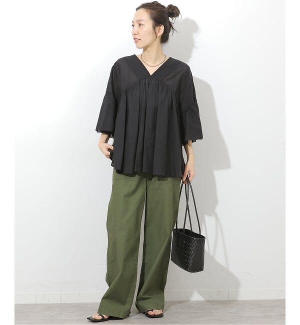JOURNAL STANDARD relume「コットンギャザーフレアブラウス」|シャツ・ブラウス|