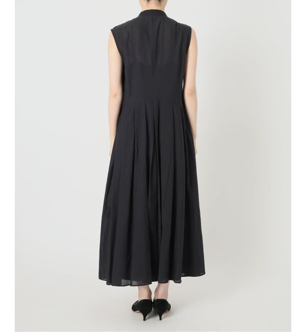 Spick and Span「《手洗い可》C/Rボイルタックノースリーブワンピース」|ワンピース|